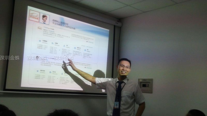 杨鑫老师与学员一起探讨平安车险网络营销活动